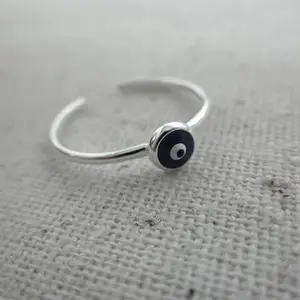 Arte Jewels 925 Sterling Silver Evil Eye Nose Ring