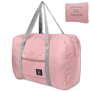 Paybox Travel Foldable Nylon Duffle Tote Bag Portable Waterproof Handbag Folding Sport Weekend Shopping Luggage Bag Gym Sports Bag for Women Girl 32 L (Multicolor)