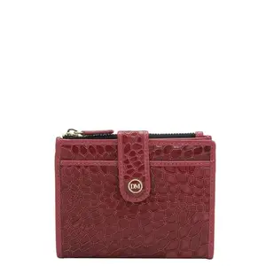 Da Milano Leather Mini Women Wallet - Purple (10258A)