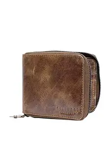 TEAKWOOD LEATHERS Genuine Leather RFID Protected Premium Wallet for Men (Brown)