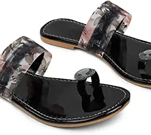 Shoestail Alluring Women Flats (Black, numeric_7)