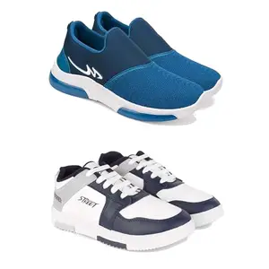 Men's Sports Shoes Collection Gym,Running,Men's Sports Shoes for Every Sport Crazy-(Combo-2)-1077-1075-9 Multicolor