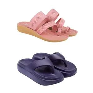 SPORTER Extra Soft Classic Casual wear with Flexibility Technology Heel Combo for Women's/Girl's(6142+6112)(4) Multicolor