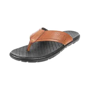 Metro Mens Leather Tan Slippers (Size (8 UK (42 EU))