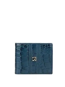 Da Milano Genuine Leather Blue Mens Wallet (MW-10309)