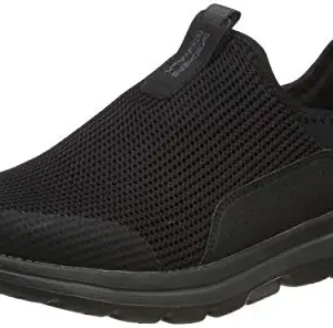 Skechers Mens GO Walk 5 - DOWNDRAFT Black/Charcoal Walking Shoe - 6 UK (216015)