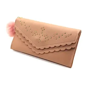 AVNITA Women Formal Casual Hand Wallet Bag/Clutch with Mobile Pocket (Baby Pink)