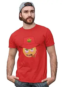 Danya Creation Thug Emoji T-Shirt (Red) - Clothes for Emoji Lovers - Suitable for Fun Events - Foremost Gifting Material for Your Friends and Close Ones