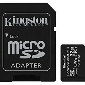 Kingston Canvas Select Plus 32GB microSD Card Class 10 UHS-I speeds up to 100MB/s