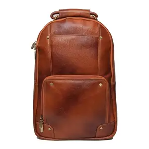 Red Cherry Genuine Leather Shoulder Bags for Men | Multipurpose Business Bag | Laptop Backpack | MacBook Handbags with Shoulder Straps |18 inch