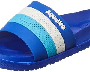 Aqualite Men AL-1193 Slipper, R.Blue/White, 8 UK/India