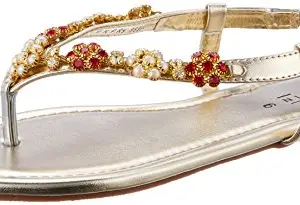 Bata Footin Women's Red Slippers - 7 UK/India (40 EU) (5615621)