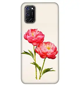 Generic Flower 3D Printed Design Mobile Case Cover Phone Hard Back Covers for Oppo A52