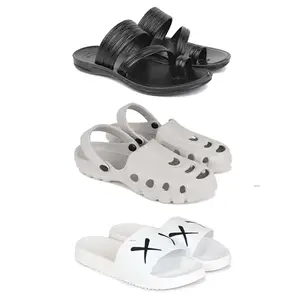 DRACKFOOT Men's Sandals | Lightweight Wear| Stylish & Easy to Wear For Men's GR-SAN-(3-COMBO)-3152-3135-3029-9