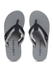 Cantabil Men Grey Slipper (MSLP00007_GREY_24.2-24.9) - Size - 6 UK