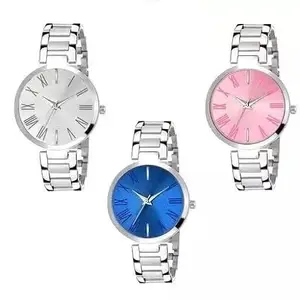LAKSH Gorgeous Analog Stainless Steel Strap Watch for Women Pack of 3(SR-900) AT-900