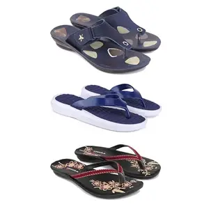 Women's Comfortable Sandal,Casual Lightweight Sandal for Everyday Wear | (COMBO-3)-1973-1859-O18-7-EURO-38