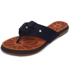 ORTHO JOY Extra-Soft Fancy Doctor Slippers - Fancy slippers for Women Blue color