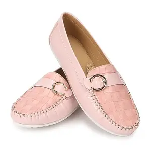 YOHO Bliss Comfortable Slip On Semi Casual Loafer for Women | Stylish Fashion Moccasins Range | Cushioned Footbed Finish | Flexible | Style & All-Purpose | Formal Office Wear Shoe
