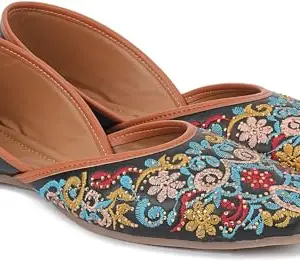 Picktoes PT-S86 Women's Black Synthetic Leather Casual Flat Sandal