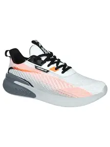 Impakto Men White & Orange Sports Shoe