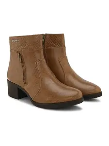ALLEVIATER LEATHER Alleviater Casual Beige Man Made Leather Boots for Women