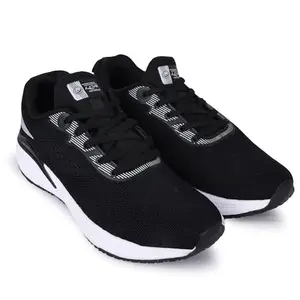 Lancer Mens FLASH-17BLK-SIL Black Running Shoe