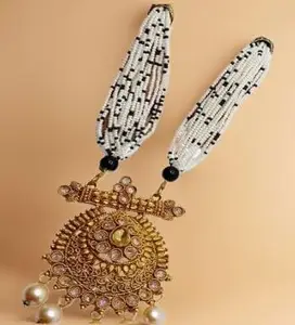 Bhagwati jewels rt | kundan moti necklace set for women 9043