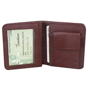 Designer Bugs Men Brown Artificial Leather Mini Wallet (6 Card Slots)… (Brown)