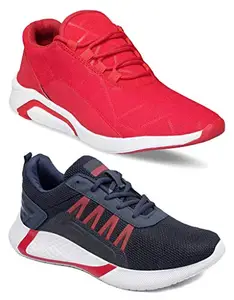 Axter Multicolor Men's Casual Sports Running Shoes 6 UK (Set of 2 Pair) (2)-1243-9311