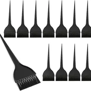 TopFinder® Black Hair Dye Brushes - Brush Applicator - Coloring Brush - Color Brushes for Hair Salon - Highlight Brush- Pack Of 6pc