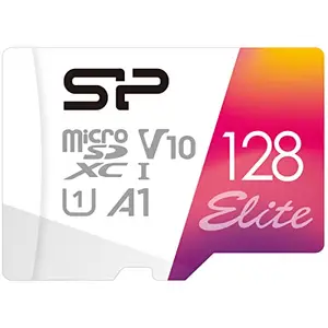 SP Silicon Power Silicon Power 128GB microSDXC UHS-I Micro SD Card with Adapter, Up to 100MB/s Read, Class 10 U1 V10 A1 Full HD Video microSD Memory Card, Elite Series price in India.