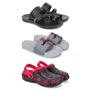 DRACKFOOT Men's Sandals | Lightweight Wear| Stylish & Easy to Wear For Men's GR-SAN-(3-COMBO)-3152-1590-3017-8