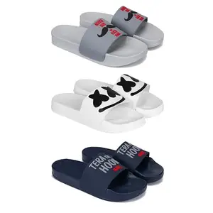 DRACKFOOT Men's Sandals | Lightweight Wear| Stylish & Easy to Wear For Men'S GRT-SAN-(3-COMBO)-1590-3030-1588-8