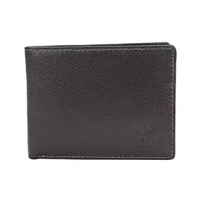 FINELAER Men's Slim Bifold Leather Wallet with Card, Coin, & RFID Blocking Pockets (Grey)