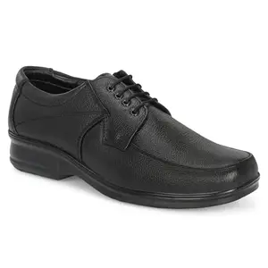 LAUREL FASHION FEVER Men's Stylish and Comfortable Laceup Formal Shoes (ED-8034-BLK-6) Black