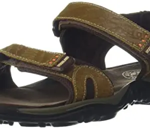 Woodland Men's Camel Leather Sandals-7 UK/India (41 EU) (GD3247119 CAMEL)