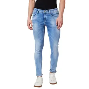 Spykar Low Rise Slim Fit Blue Jeans for Men (Size: 30)-MDSKN1BD024_Light Blue