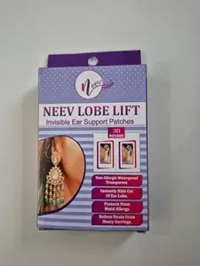 Neev Fashion Neev Lobe Lift Ear Support Patches for women | Comfortable Earring Support for Heavy Earrings | Pack of 30