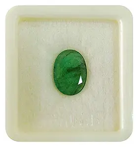 JAGDAMBA GEMS 11.25 Ratti/10.32 Carat Colombian Emerald Gemstone Certified Loose Precious Panna Stone Unheated Lab Tested AA++ Quality