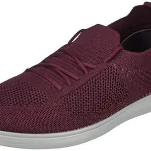 Aqualite Men PLS-601 Casual Shoe, Grey/Cherry, 9 UK/India