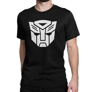 FOKAT Transformer Armour Face Printed Tshirt for Boys/Men | Black - M