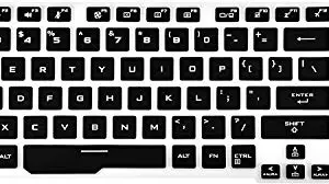 iFyx Silicone Keyboard Cover Skin for ASUS TUF A17 17.3" 706IU Gaming Laptop 2020 (Black)