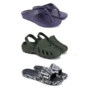 DRACKFOOT Men's Sandals | Lightweight Wear| Stylish & Easy to Wear For Men'S GRT-SAN-(3-COMBO)-3153-3137-3103-6
