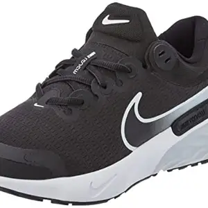 Nike Mens Renew Run 3 Black/White-Pure Platinum-DK Smoke Grey Running Shoe - 8 UK (DC9413-001)