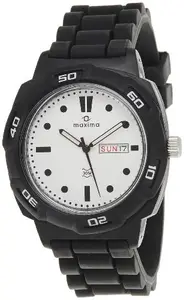 Maxima Aqua-Sport Day-Date White Dial Men -27814PPGW