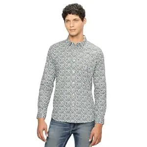Pepe Jeans Men's Casual Shirt | Trendy Printed Shirt for Men| Regular Fit | Full Sleeve | Available in Plus Size
