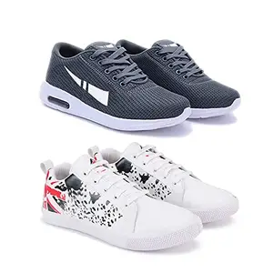 Bersache Sports Shoes for Men | Latest Stylish Sports Shoes for Men (Pack of 2) Combo(MM)-1566-1183 Multicolor