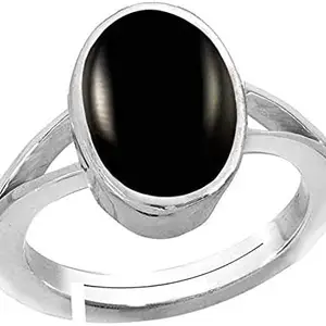 Kirti Sales GEMS 100% Certified 8.25 Ratti Sulemani Hakik Silver Stone Panchdhatu Adjustable Ring for Women and Men
