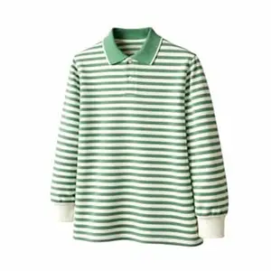 Mack Jonney Men’s Premium Black Striped Polo T-Shirt | Long Sleeve Cotton Blend | Casual & Smart Wear-M6752